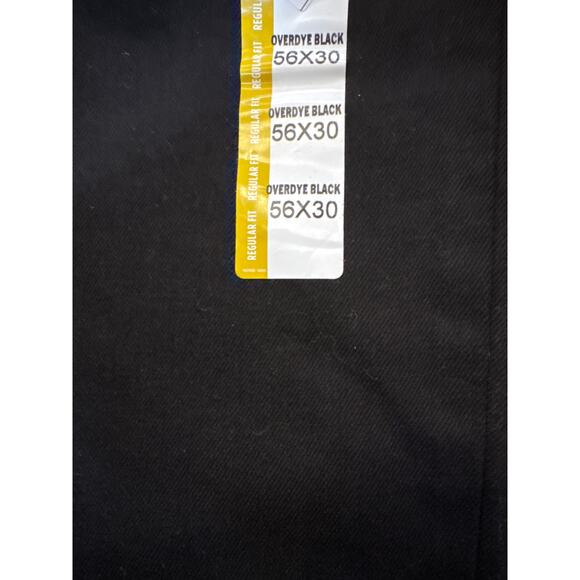 New Lee Big Tall Men’s Overdye Black Denim Jeans 56 Straight Leg 56x30 - Picture 6 of 6